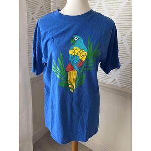 Vintage Hot Rio Large Blue Macaw T-Shirt